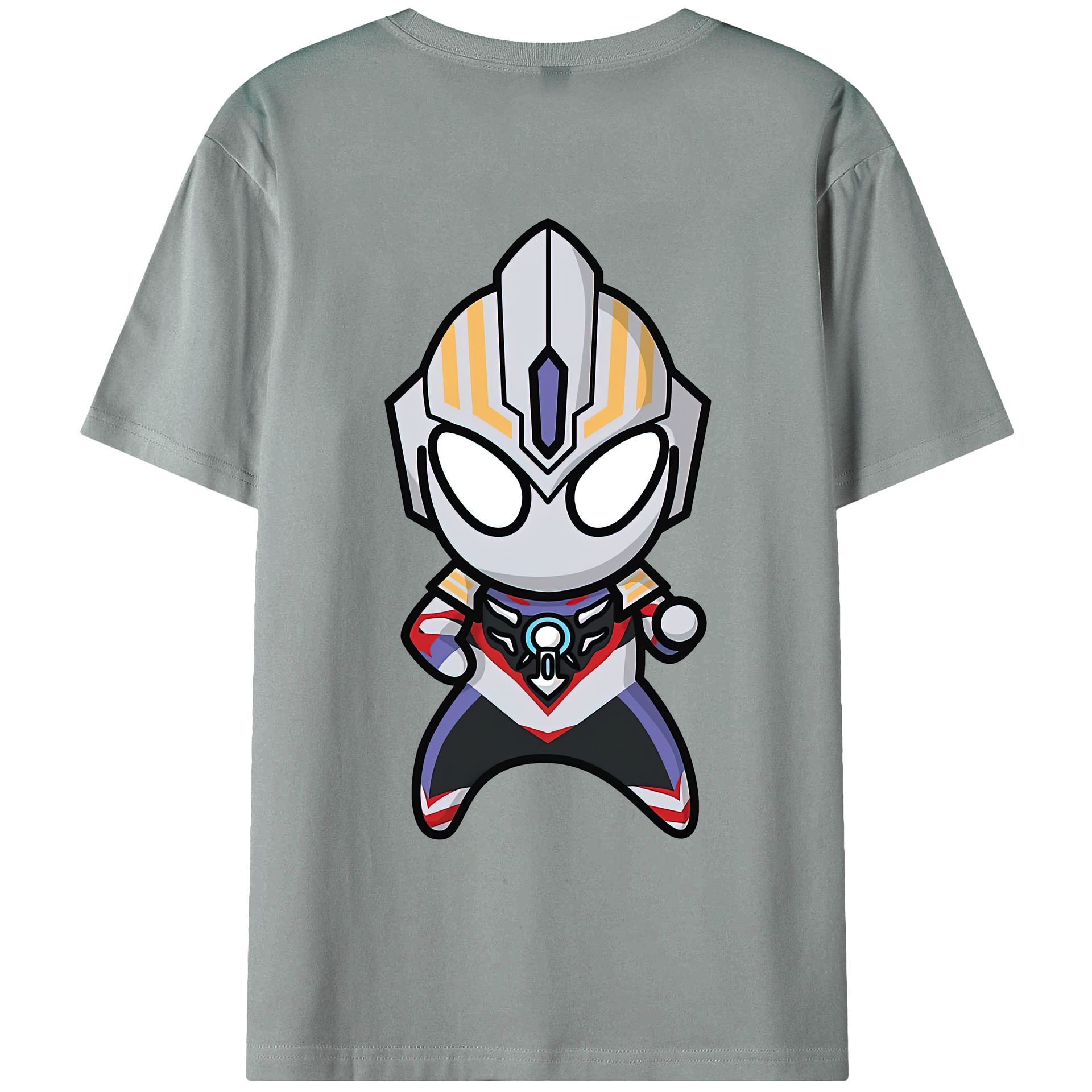 （画像用） ウルトラマン Ultraman 綿100％ メンズ半袖Tシャツ（バックプリント） 通気性